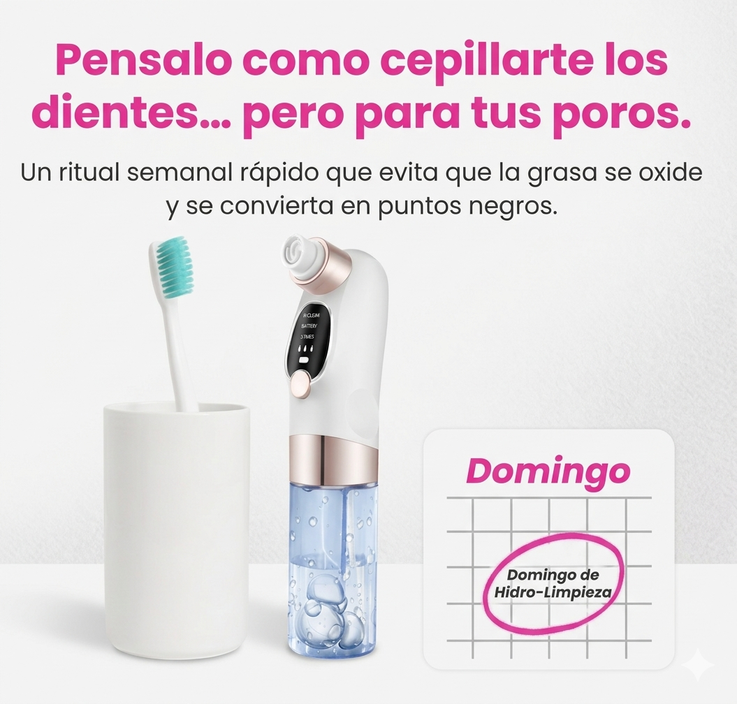 HydraPore™  Quita Puntos Negros con Doble Tanque de Agua